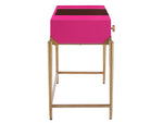 Bajo Pink Lacquer Wood Desk