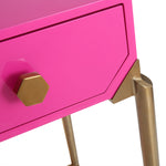 Bajo Pink Lacquer Wood Desk