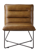 Balrog Saddle Brown Top Grain Leather Accent Chair