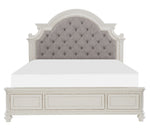 Baylesford Antique White Wood King Bed (Oversized)