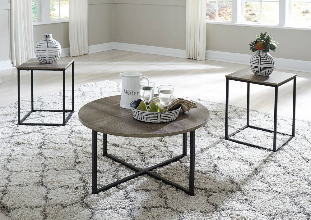 Wadeworth 3-Pc Two-Tone Coffee Table Set