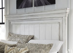 Kanwyn Whitewash Wood Queen Panel Bed