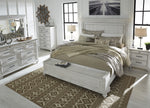 Kanwyn Whitewash Wood Queen Storage Bed