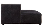 Birdie 4-Pc Antique Slate Top Grain Leather LAF Sectional Sofa