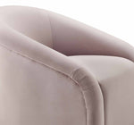 Boboli Mauve Velvet Chair with Ottoman