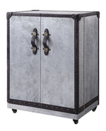 Brancaster Aluminum Wine Cabinet