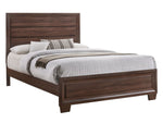 Brandon 5-Pc Medium Warm Brown Wood King Panel Bedroom Set