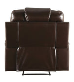 Braylon Brown PU Leather Manual Recliner