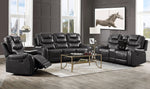 Braylon Magnetite PU Leather Manual Recliner