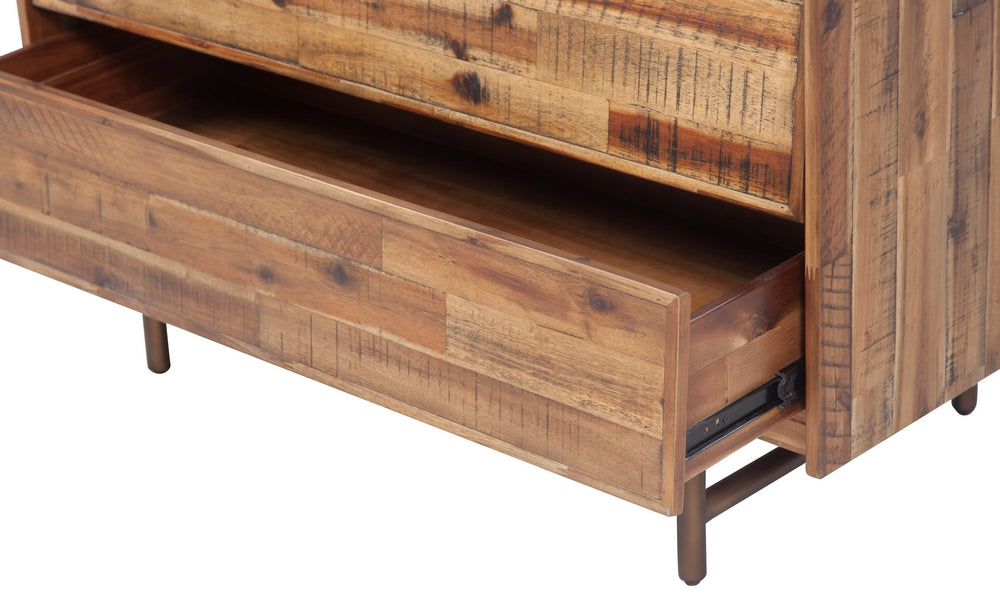 Bushwick Brown Wood 6-Drawer Dresser