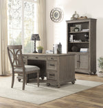 Cardano Driftwood Light Brown Wood Executive Desk