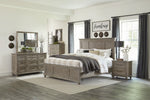 Cardano Driftwood Light Brown Wood Queen Bed