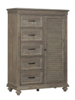 Cardano Driftwood Light Brown Wood Wardrobe Chest