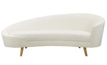 Cleopatra Cream Velvet Sofa (Oversized)