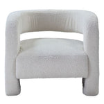 Yitua White Teddy Sherpa Accent Chair