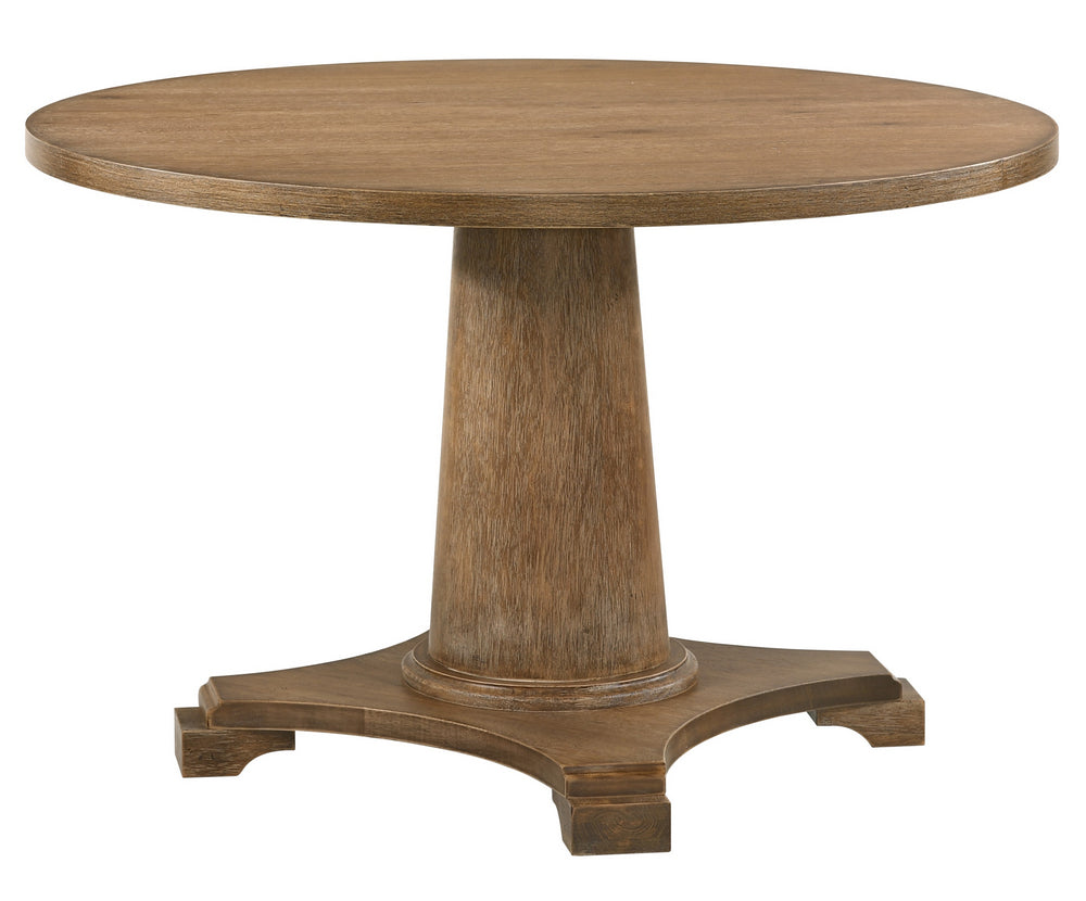 Yotam Salvaged Oak Wood Round Dining Table