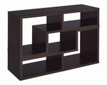 Yves 2-Pc Cappuccino Wood Bookcase/TV Console