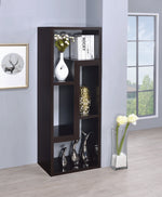 Yves 2-Pc Cappuccino Wood Bookcase/TV Console