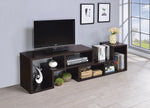 Yves 2-Pc Cappuccino Wood Bookcase/TV Console