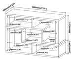 Yves 2-Pc Cappuccino Wood Bookcase/TV Console