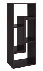 Yves 2-Pc Cappuccino Wood Bookcase/TV Console