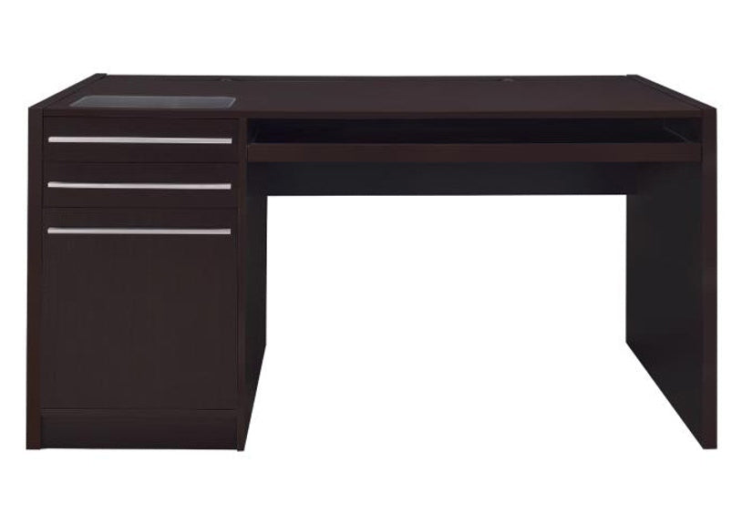 Halston Cappuccino Wood 60" Connect-It Office Desk