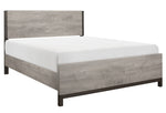 Zephyr Light Gray Wood Full Bed