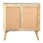 Zeta Natural Finish Wood 2-Door Accent Cabinet