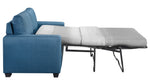 Zoilos Blue Fabric Sofa with Sleeper