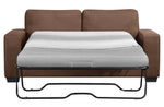 Zoilos Brown Fabric Sofa with Sleeper