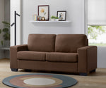 Zoilos Brown Fabric Sofa with Sleeper