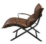 Zulgaz Cocoa Top Grain Leather Accent Chair