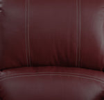 Zuriel Red PU Leather Power Recliner with USB